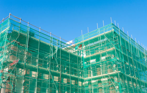 Zielona 1m 3m 4m Szerokie systemy siatek na śmieci Siatka do rusztowań 6 igieł