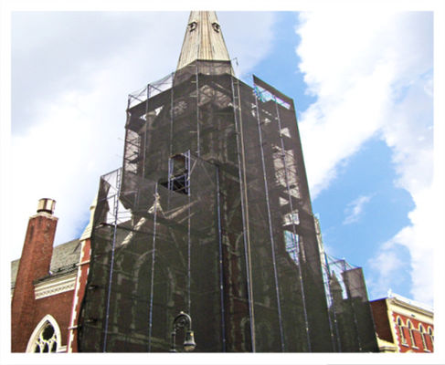 Płomienna czarna ognioodporna siatka przeciwpyłowa 2m X 50m 80gsm Zapobiegana upadkowi